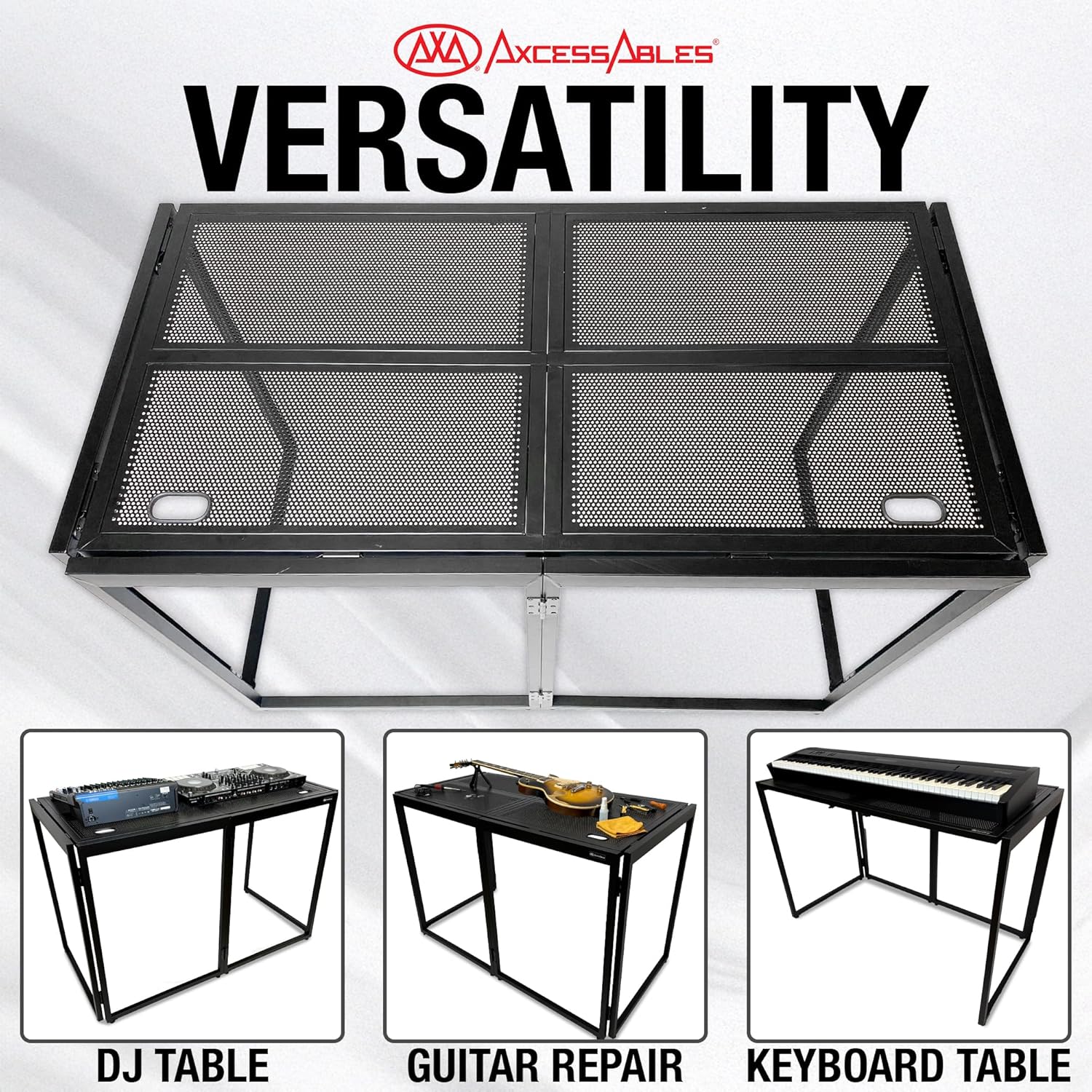 Portable DJ Table Mobile Mixing Console Workstation  Event Desk