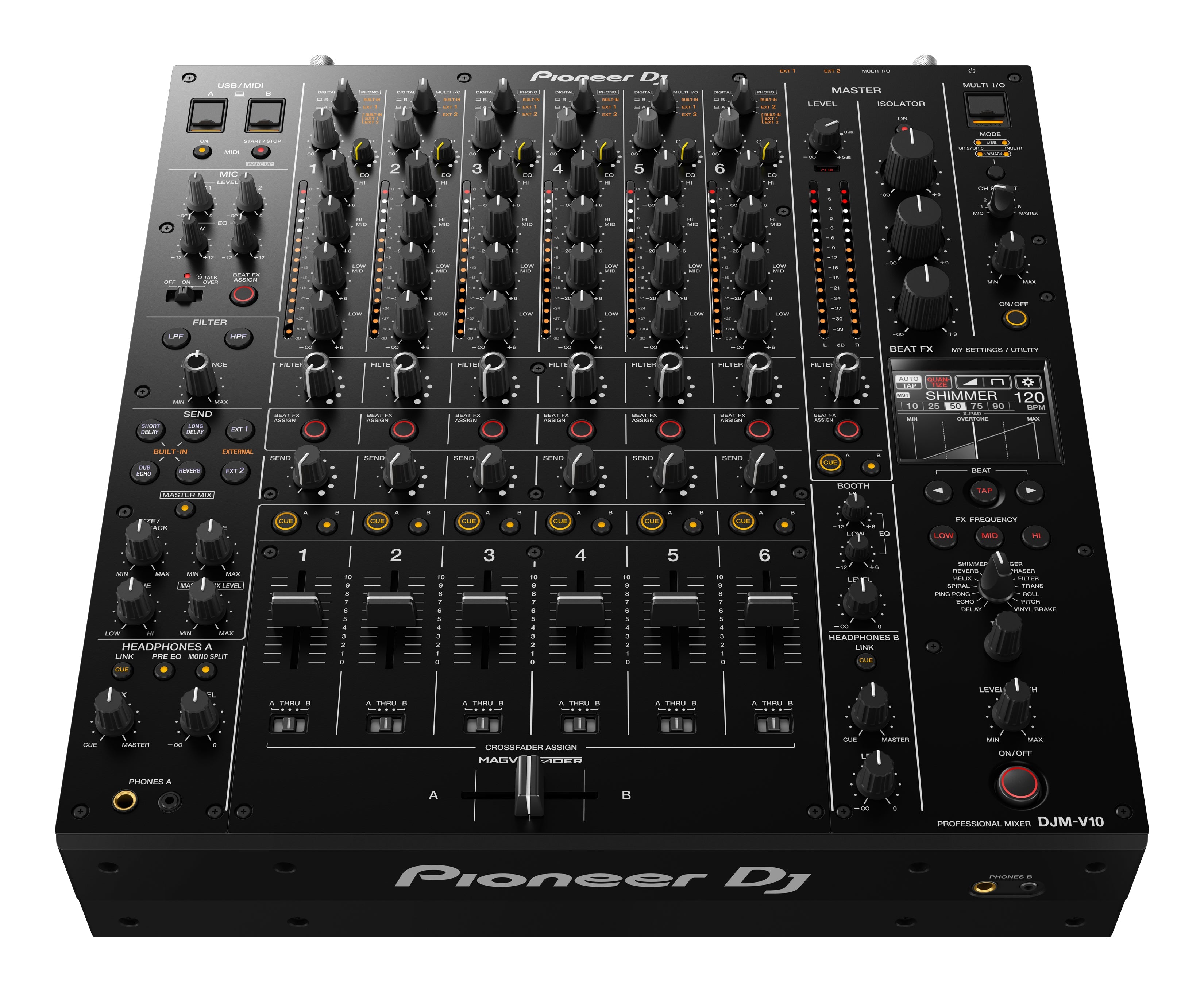 Pioneer DJ DJM-V10 6 Channel Professional DJ Mixer