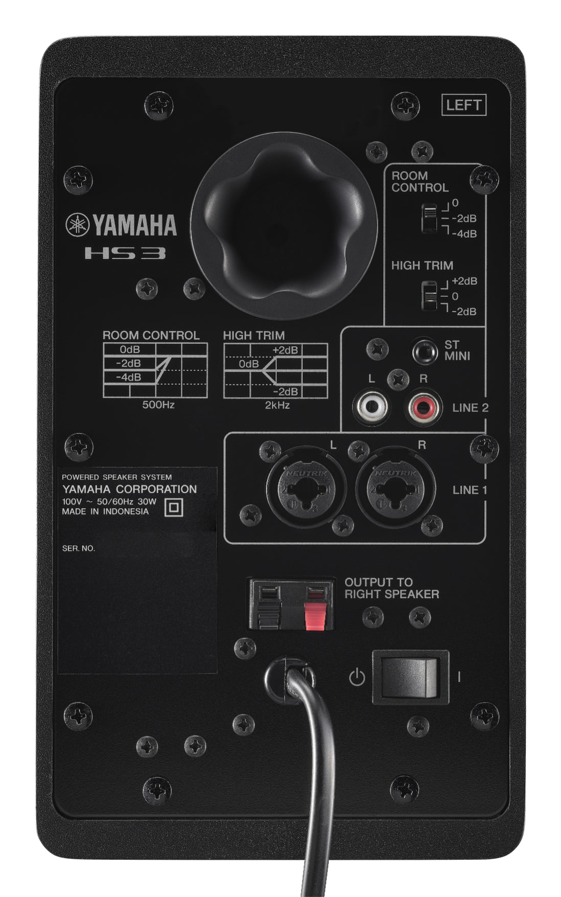 Yamaha HS3 Black - 3.5" Powered Studio Monitors - Pair - Open Box
