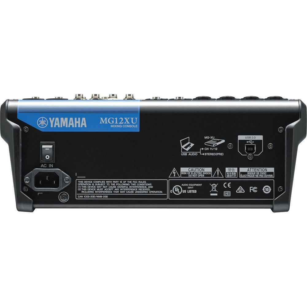 Yamaha MG12XU  12-Input Mixer with Built-In FX and 2-In/2-Out USB Interface