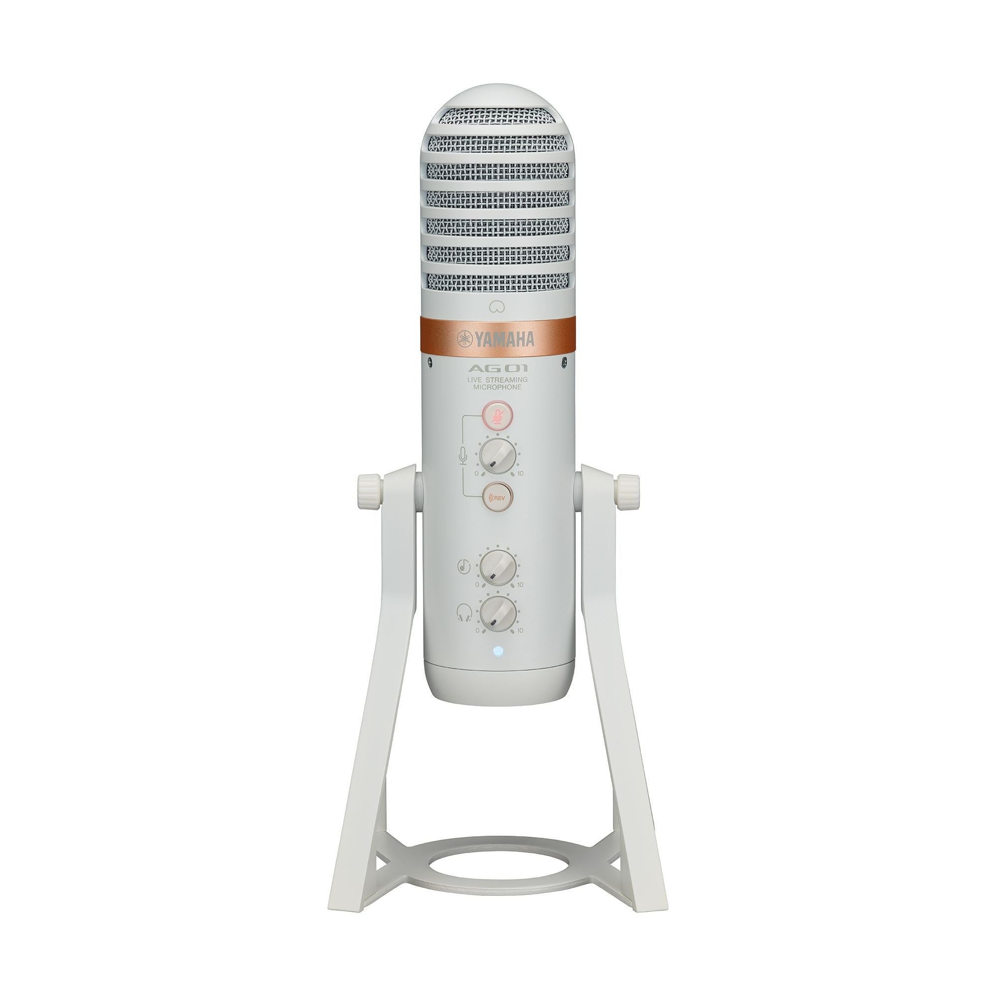 Yamaha AG01 Streaming Loopback Audio USB Microphone White