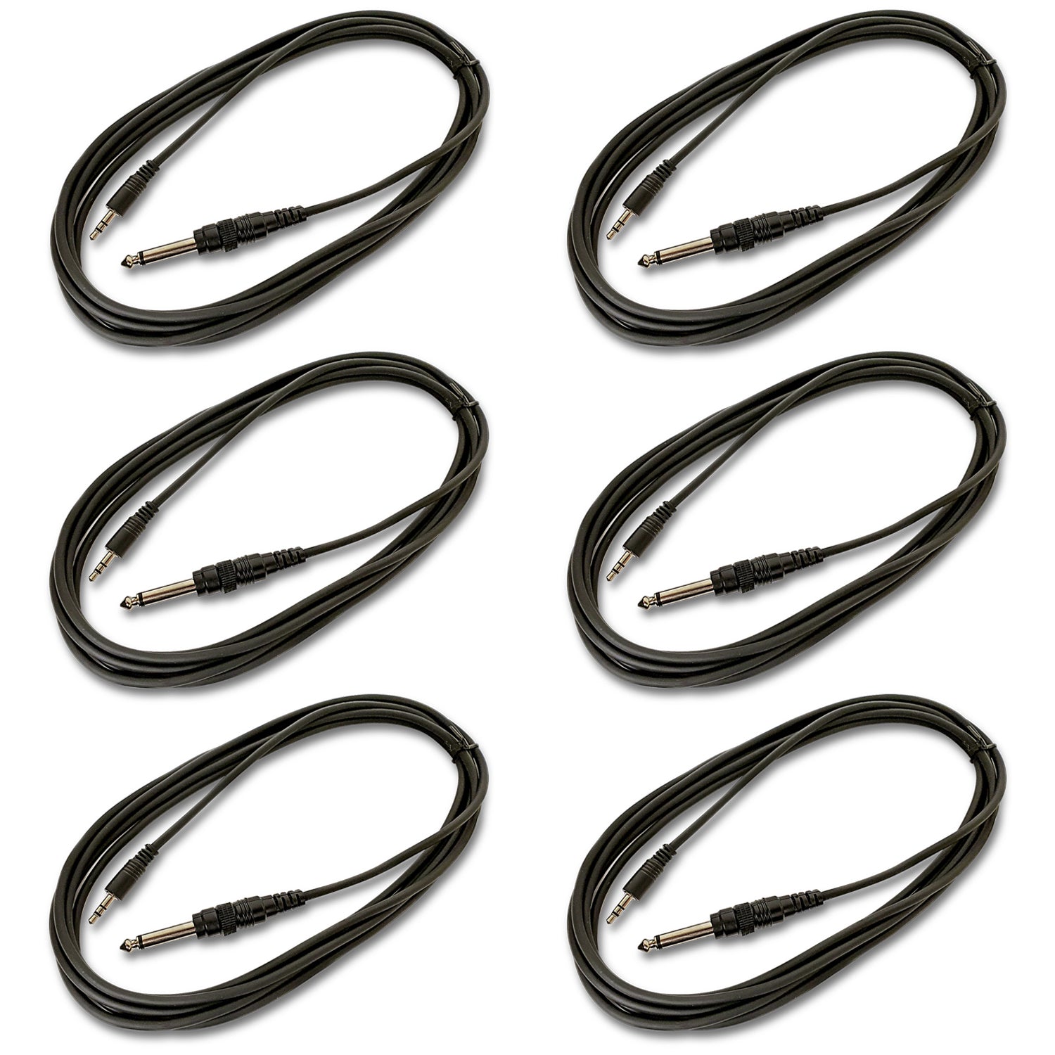 1/8-Inch TRS (Stereo) to 1/4-Inch TS (Mono) Auxiliary AUX Cable (10ft)