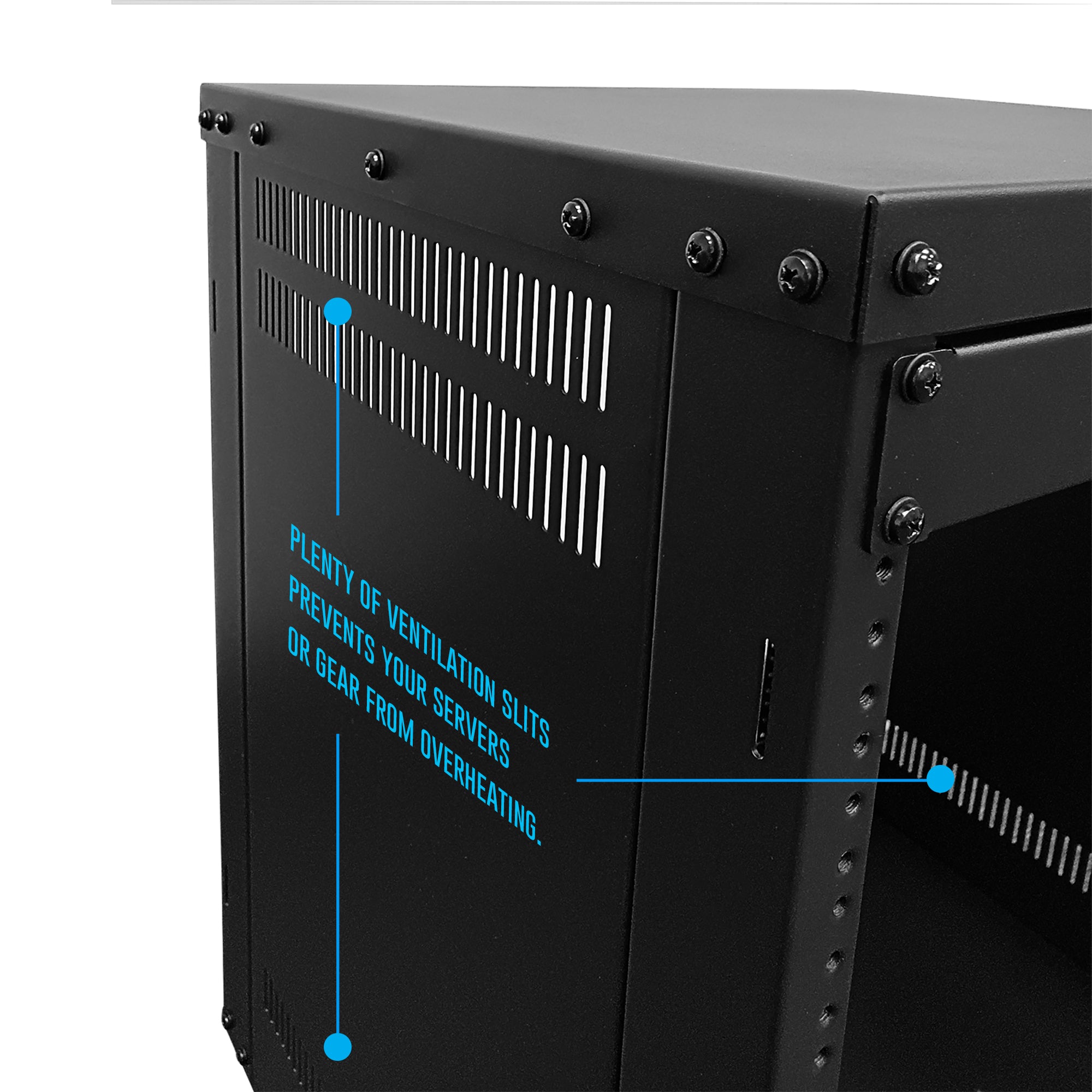 AxcessAbles RK 30U Rack-Mount Cabinet Case w/Caster Wheels (Compatible with US 10-32 (5mm) & European (6mm) Rack Standards.) Rack for AV, DJ, Home Theater, Network, Server, Computer, Electronics