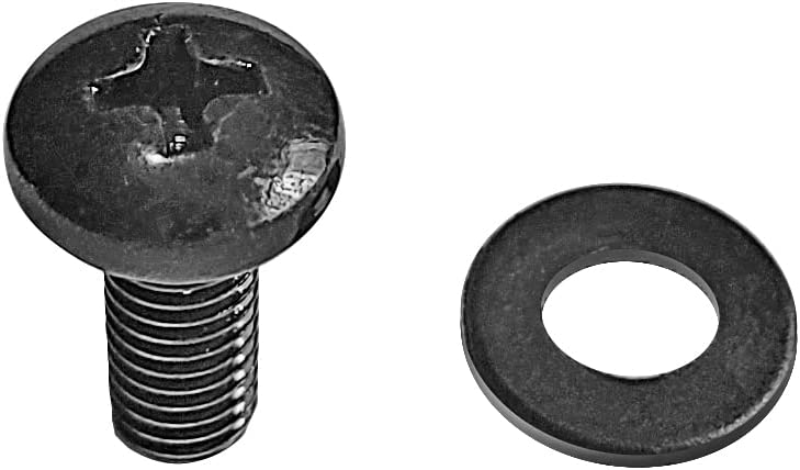 AxcessAbles 10-32 Rackmount Screws - 20 Sets of Rack Rail Screws and Washers -19 inch Equipment Screws | 10/32 Rack Screws for Mounting Hardware | Screw Sets for Recording Studio and Shelf Racks