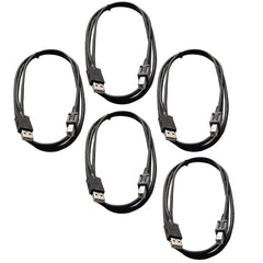 AxcessAbles USB 2.0 A Male to B Male USB Cord (5 feet)  5PK