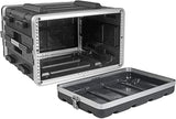 AxcessAbles 6U 19-Inch Depth Portable Equipment Rack Case| Lightweight DJ Rack Mount Case | Portable Compact Rack-Mount Cases with Retractable Handles (ABS6U19)