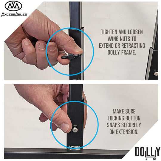 AxcessAbles Dolly Folding Hand Truck, Platform Cart, Moving Dolly. Great for Warehouse, Transport, Deliveries, Drummers, Musicians, Roadies and More!