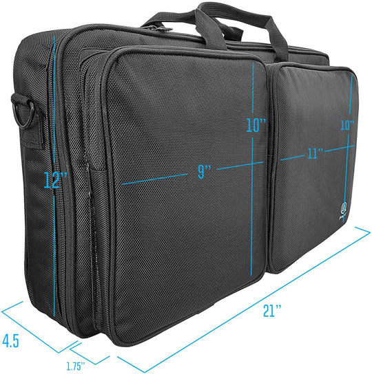 AxcessAbles DJ Controller Carry Case Bag for Pioneer DJ, Hercules Controllers Compatible with DDJ-400 DDJ-SB3 DDJ-RB DDJ-200 Control Inpulse 200 & 300