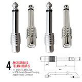 AxcessAbles Pro Audio Cable Gender Changing and Adapter Multi Pack with XLR, RCA, Headphone, TS, TRS Connectors for Sound Engineers, Churches, DJs, Recording Studios and More