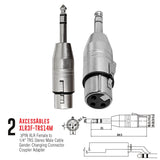 AxcessAbles Pro Audio Cable Gender Changing and Adapter Multi Pack with XLR, RCA, Headphone, TS, TRS Connectors for Sound Engineers, Churches, DJs, Recording Studios and More