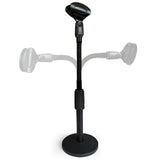 AxcessAbles Round Base Desktop Microphone Stand with Adjustable Gooseneck and Mic Clip Compatible with Dynamic Microphones SM57 SM58 SM48 BETA 57 E945 E845 E835 XM1800S | CM-213 (2-Pack)