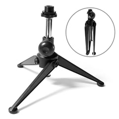 AxcessAbles CM-219 Tripod Desktop Microphone Stand with Mic Clip (2-Pack)