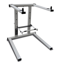 AxcessAbles DJLTS-01 DJ Tabletop Laptop Stand with Bag. For Home Office, Standing Desk, PC, Gaming, DJ, Studio. Ergonomic, Elevated Riser Compatible with MacBook (White) - Open Box