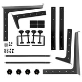 AxcessAbles DJ Laptop Stand with DJ Table Clamps | 9.25"-14" Adjustable DJ Stand for Audio Mixer| DJ Controller Stand | Compatible with 13"-16" MacBooks, HP Laptops (LTS-02 Black) - Open Box