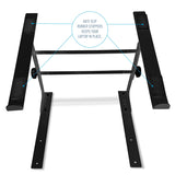 AxcessAbles DJ Laptop Stand with DJ Table Clamps | 9.25"-14" Adjustable DJ Stand for Audio Mixer| DJ Controller Stand | Compatible with 13"-16" MacBooks, HP Laptops (LTS-02 Black) - Open Box