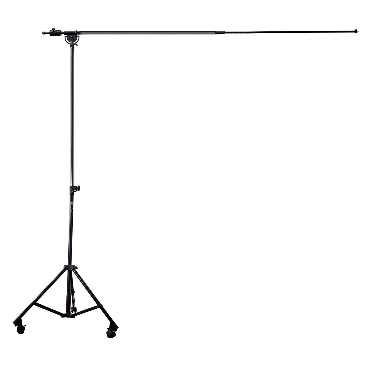 AxcessAbles Professional Heavy Duty Studio Overhead Boom Stand with Wheels | Telescoping Arm | Folding Tripod Legs| Mic Boom Stand | Shotgun Video Mic Stand | (MB-W)