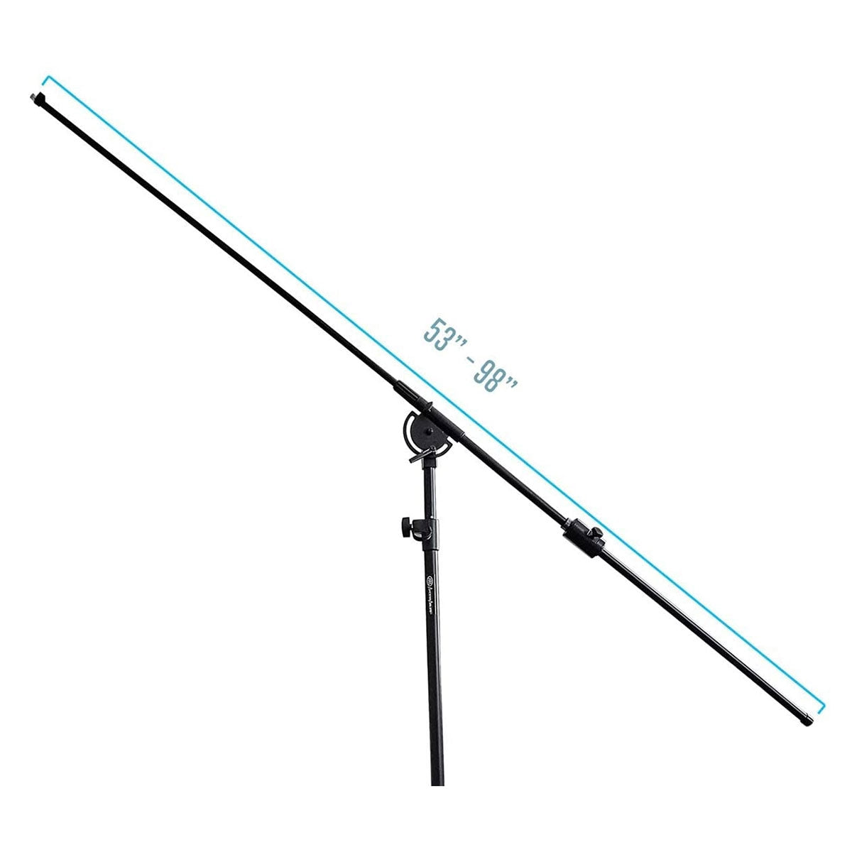 AxcessAbles Professional Heavy Duty Studio Overhead Boom Stand with Wheels | Telescoping Arm | Folding Tripod Legs| Mic Boom Stand | Shotgun Video Mic Stand | (MB-W)