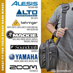 AxcessAbles Audio Mixer Gig Bag | Padded Mixing Sound Board Bag - 12x12x4 | DJ Mixer Case | Compatible with MG06, AG03, MG10X, Mix8, ProFX8, 802VLZ4, Xenyx X1204USB| Small Mixer Case