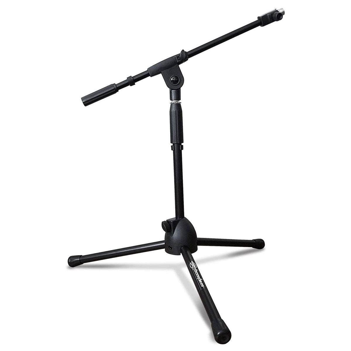 AxcessAbles Short Microphone Stand with Boom Arm | Low Profile Mic Tripod Stand for Kick Drums | Guitar Amp Stand | Low-Pro Mike Stand (MS-101L) - Open Box