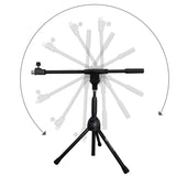 AxcessAbles MS-101L Low Profile Microphone Stand with Boom (2-Pack)