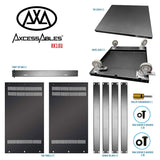 AxcessAbles RK 16U 19 Inch Cabinet AV Rack Stand with Wheels. With Open-Frame Rack Install Option and Removable Wheels. For Audio Video, DJ, Home Theater, Network, Server Equipment, Sound Studio