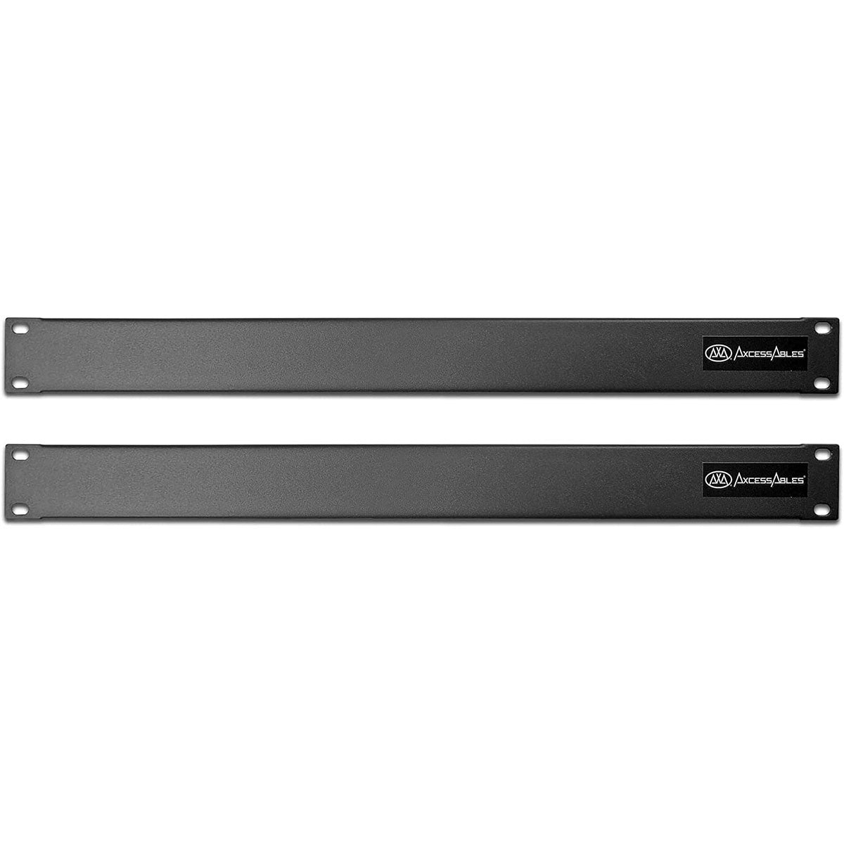 AxcessAbles 1U Blank Rack Panels for 19 Rack cabinets and Cases - 2 Pack | 1U Blank Rack Spacers | Compatible with Networking Rack, Studio Rack Cabinets| 1U Blank Panels (RKBLANK1U -2 Pack)