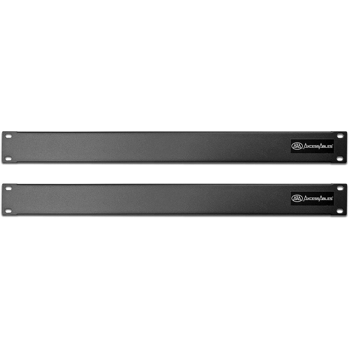 AxcessAbles 1U Blank Rack Panels for 19 Rack cabinets and Cases - 2 Pack | 1U Blank Rack Spacers | Compatible with Networking Rack, Studio Rack Cabinets| 1U Blank Panels (RKBLANK1U -2 Pack)