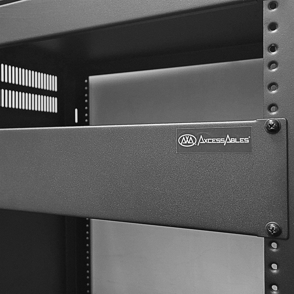 AxcessAbles RKBLANK2U A/V Rack Two Space Blank Plate