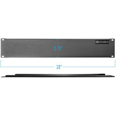 AxcessAbles RKBLANK2U A/V Rack Two Space Blank Plate (Pair)