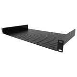 AxcessAbles 1U Vented AV Cantilever Rack Shelf for 19 Inch Equipment Rack & IT Cabinets. 10 Inches Deep No Lips. 44lb Capacity (2 Pack)