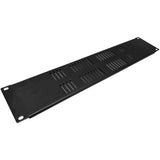 AxcessAbles RKVENTED2U 2U Vented Rack-Mount Panel for 19 inch Equipment and Server Racks. 3.75" Height x 19" Long