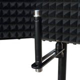 AxcessAbles Recording Studio Microphone Isolation Shield with Tripod Stand 4ft to 6ft 6" adjustable Mic Stand Recording booth, Podcast Sound booth. Compatible w/Blue Yeti, AT2020 (SF-101KIT ) - Open Box