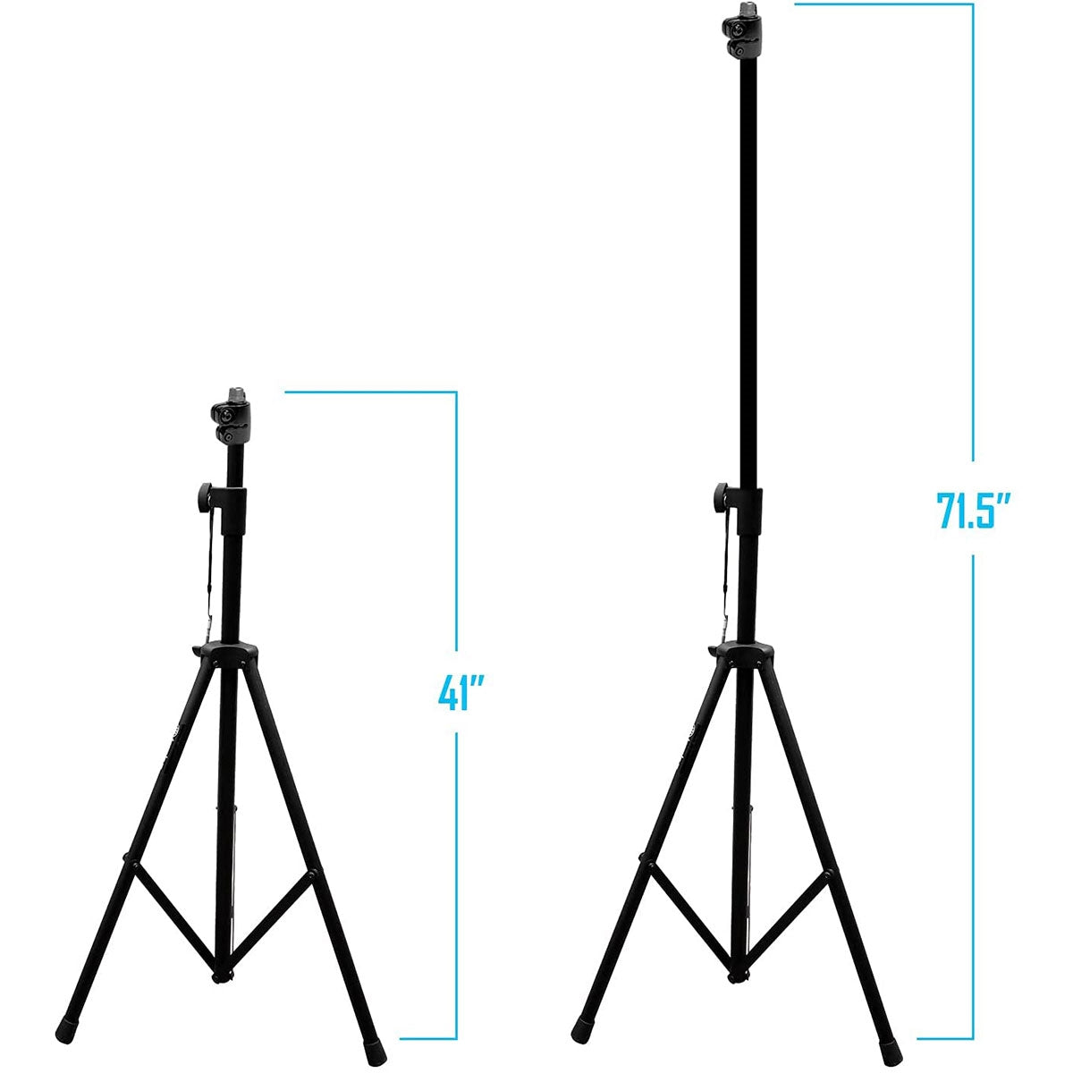 AxcessAbles Microphone Isolation Shield Stand Only. Single-Cast Stand 4ft4"- 6ft. For thread mount and back mount Vocal Isolation Shields. Mic Thread Adapters Included (SF-TRIPOD)