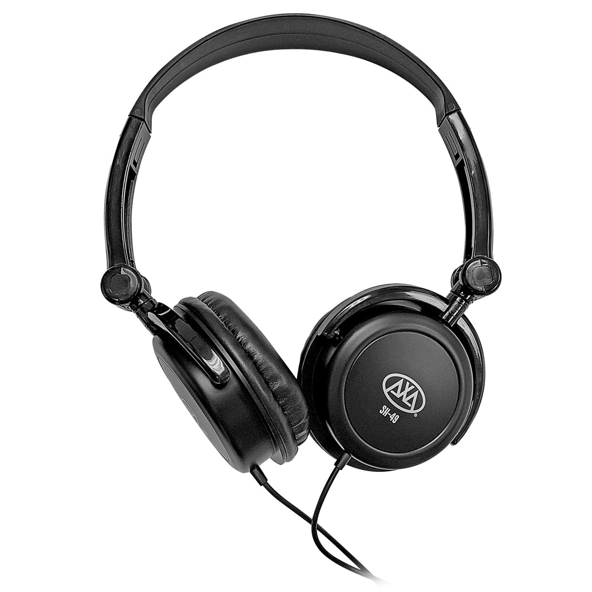 AxcessAbles On-Ear Closed-Back Studio/DJ Headphones with 6ft Cable and 1/4-inch Jack Adapter | 38mm Neodymium Driver Swiveling Cups| Guitar | Recording (SH-49)