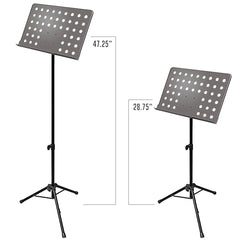 AxcessAbles SM-501 Orchestra Conductor Sheet Music Stand (Black)