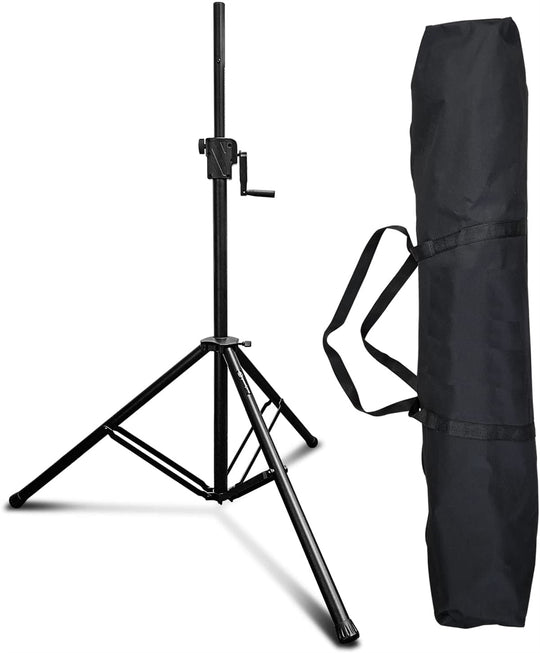 AxcessAbles Heavy-Duty Crank-up DJ Stand with Carry Bag | 175LB Load Capacity | Crank Up Light Stand | Crank Up DJ Speaker Tripod Stand | Stage Lighting Stand (SMX-266 Crank Stand -1 Pack) - Open Box