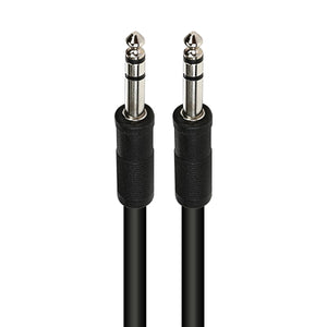 AxcessAbles 1/4 Inch TRS Instrument Cable 15ft | 6.35mm Male Jack Stereo Audio Cord | 15ft TRS to TRS Balanced Patch Cable