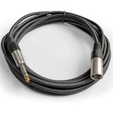 15ft Long 1/4 inch TRS to XLR Male Balanced Audio Cable by AxcessAbles | US Based Co. | Quarter Inch Stereo to XLR Male Audio| 6.35mm TRS to XLR Cable 15ft Cable for Mixers, Studio Speakers, Interfaces
