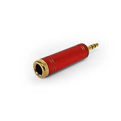 AxcessAbles 1/4-inch to 3.5mm Stereo Headphone Adapter 3.5mm(1/8-inch) Plug Male to 6.35mm (1/4-inch) Jack Female Stereo Adapter for Speakers, Headphones, Mixers, Receivers, Guitars (4 Pack)