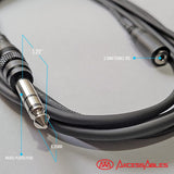 The AxcessAbles TRSF18-TRSM14 1/8 inch (3.5mm) TRS Female to 1/4 inch (6.35mm) TRS Male Headphone Extension Cable (10ft) - 10 Pack