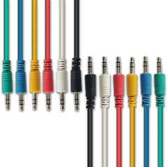 AxcessAbles 1/8 inch (3.5mm) TS to 1/8 inch (3.5mm) TS Unbalanced Mono Patch Cables | Modular Synth Cables | TS Aux Cords| Eurorack Audio Cables | 3.5mm TS Aux Cords 6 Pack (3ft)