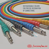 Axcessables AXCTS14-P105 1/4 inch TS Unbalanced Patch Cables 6-Pack, 5 feet - Open Box
