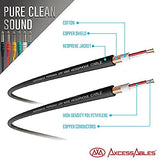 Axcessables AXCTS14-P105 1/4 inch TS Unbalanced Patch Cables 6-Pack, 5 feet - Open Box