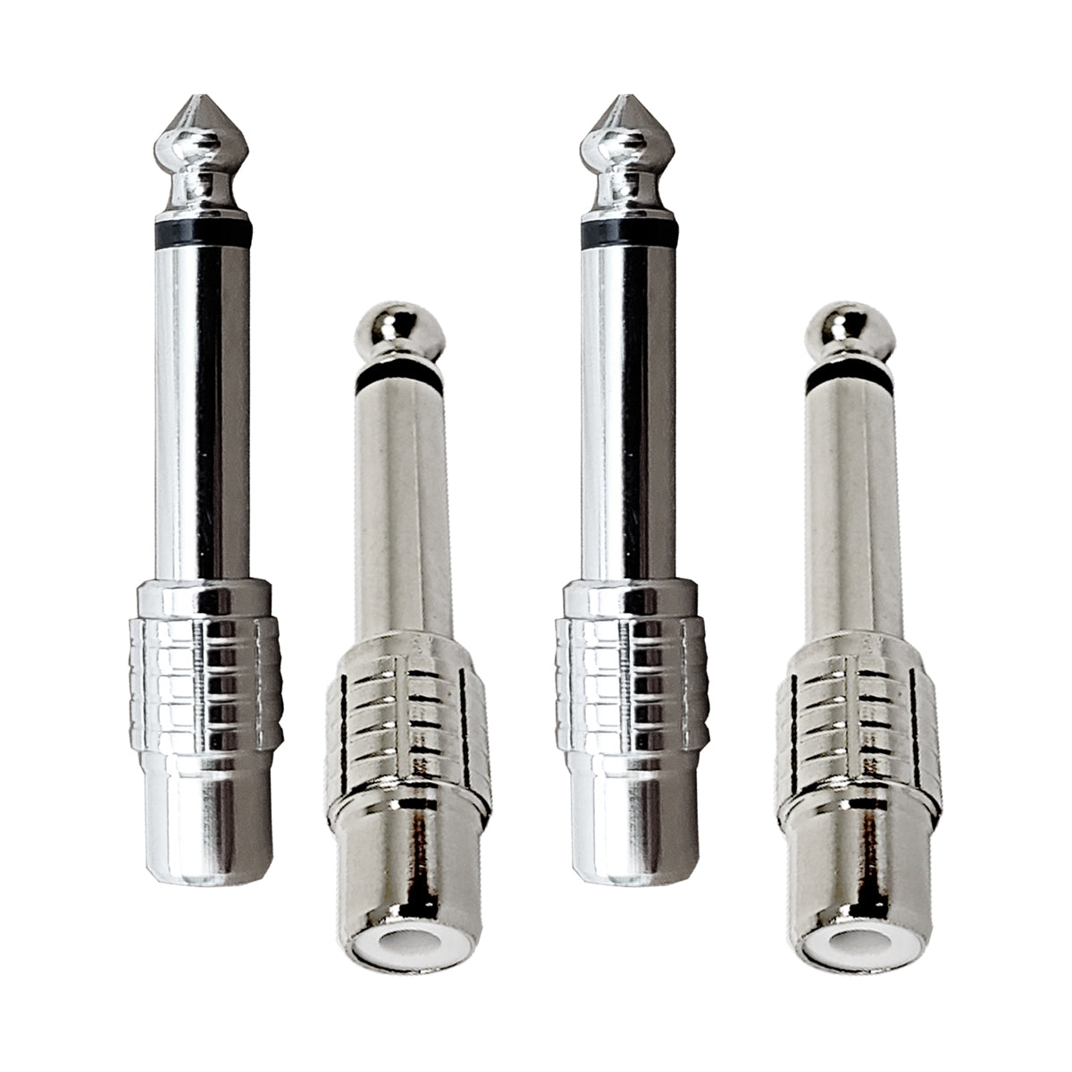 (Do not list) AxcessAbles TS14M-RCAF-S ¼” (6.35mm) Mono TS Male Jack to RCA Female Gender Changing Adapter Audio Connector