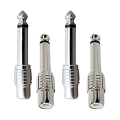 (Do not list) AxcessAbles TS14M-RCAF-S ¼” (6.35mm) Mono TS Male Jack to RCA Female Gender Changing Adapter Audio Connector