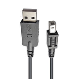 AxcessAbles USB 2.0 Type-A Male to Type-B Male Connection Cable (5ft) | USB 2.0 A-Male to B-Male Data Cable | USB Cable for Audio Interfaces, Microphone, Controller | USB 2.0 High-Speed Cable (5ft)