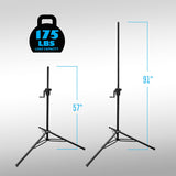 AxcessAbles Heavy-Duty Crank-up DJ Stand with Carry Bag | 175LB Load Capacity | Crank Up Light Stand | Crank Up DJ Speaker Tripod Stand | Stage Lighting Stand (SMX-266 Crank Stand -1 Pack) - Open Box