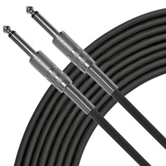 AxcessAbles 1/4 Inch to 1/4 Inch TS Guitar Audio Cable- 10ft | 6.35mm Instrument Cable | Amp Cable for Guitar | Unbalanced 1/4 Patch Cord-10ft (10-Pack)