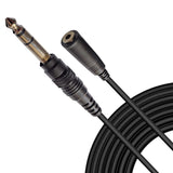 AxcessAbles TRSF18-TRSM14 1/8 inch (3.5mm) TRS Female to 1/4 inch (6.35mm) TRS Male Headphone Extension Cable (10ft) - 5 Pack
