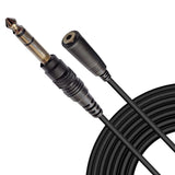 The AxcessAbles TRSF18-TRSM14 1/8 inch (3.5mm) TRS Female to 1/4 inch (6.35mm) TRS Male Headphone Extension Cable (10ft) - 10 Pack